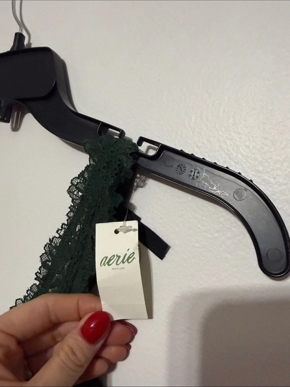 Aerie Green Laced Bra wireless sans armature